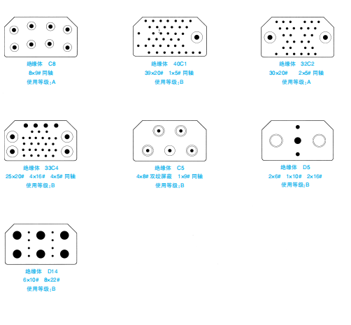 Разъемы серии J177 (модульные комбинированные прямоугольные)