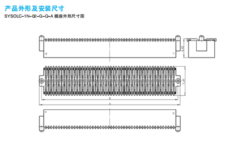 РАЗЪЕМЫ SYSOLC/SYTOLC (ВЫСОКОПЛОТНЫЕ ПРЯМОУГОЛЬНЫЕ)