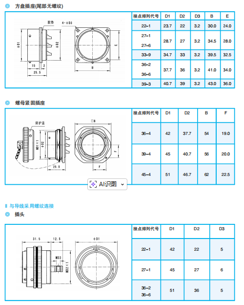Разъемы серии XCD (пружинные для питания)