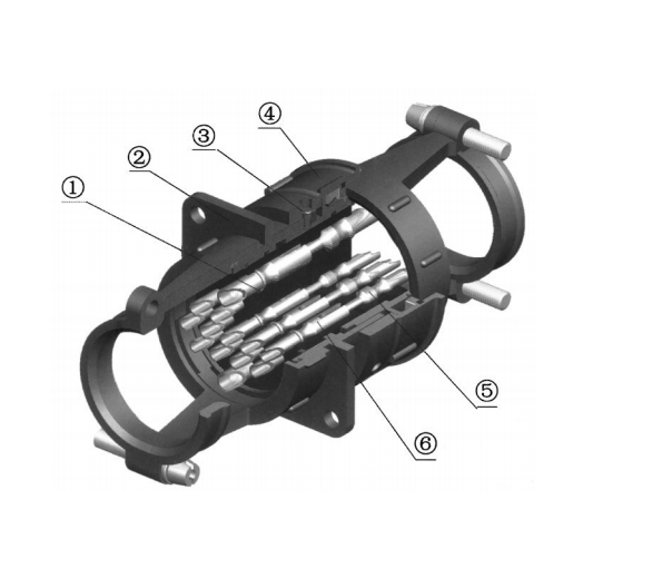 Разъемы серии XK (малокруглый шлицевой тип) по HB6—77—83
