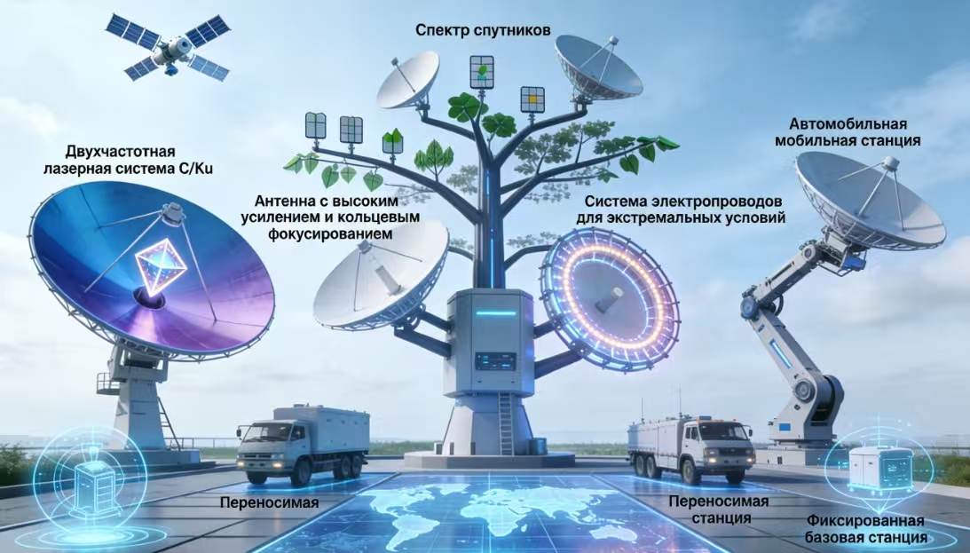 Антенны полного спектра меняют энергетические коммуникации: интеллектуальная модернизация частных спутниковых сетей от MXTD