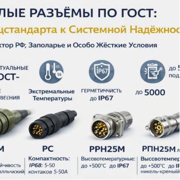 Анализ технологической ниши круглых российских стандартных разъемов: от ГОСТа к отказоустойчивости системы.
