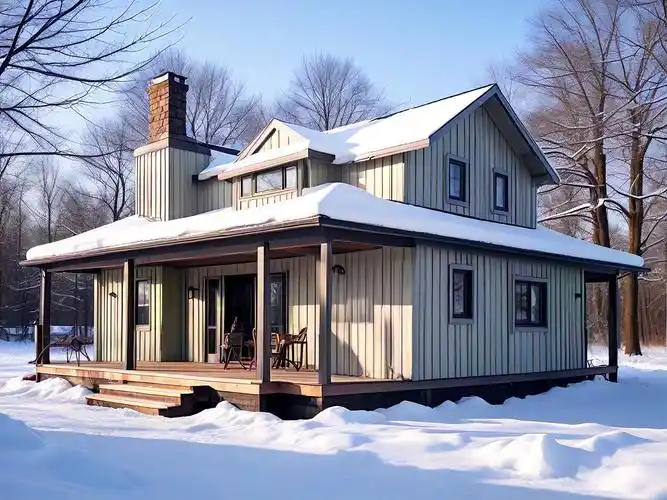 Легкие стальные конструкции дома ломают сезонные барьеры, зимнее строительство нажимает « клавишу ускорения»