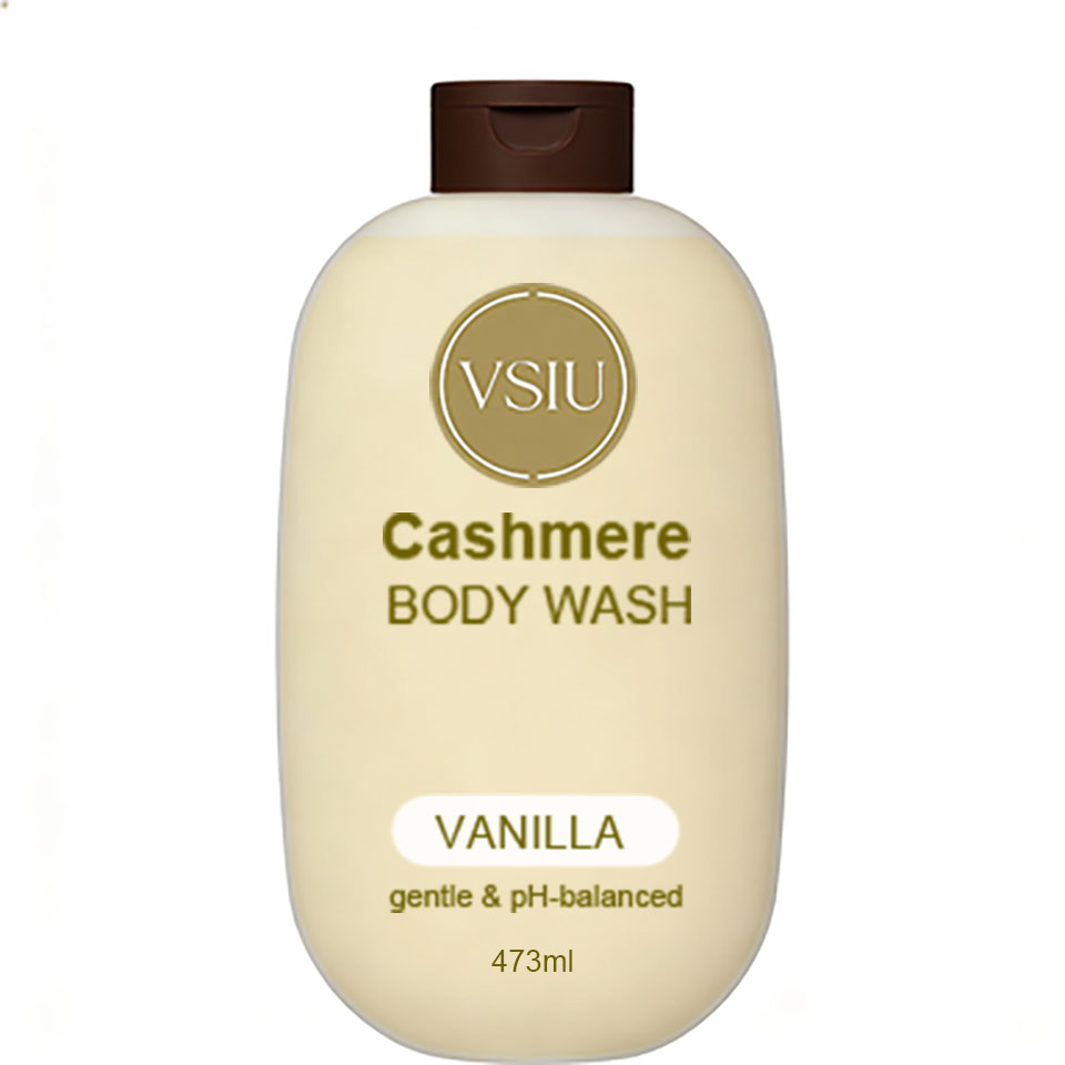 Натуральный гель для душа с маслом ши и кашемиром. Витамин E. Увлажнение. Легкая нежирная текстура. С ароматом ванили.