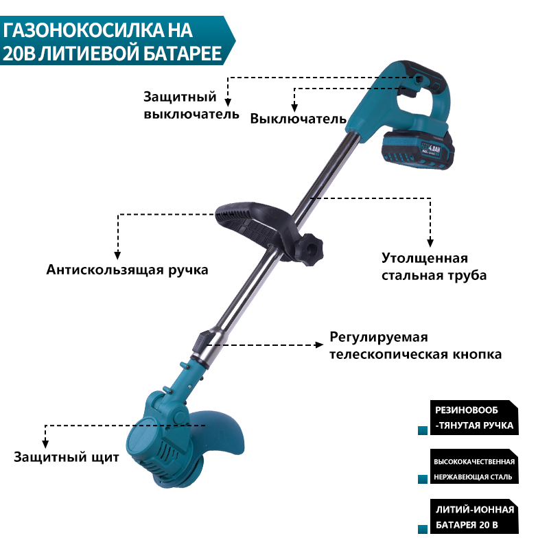Беспроводная газонокосилка на аккумуляторе — идеал для ухода за двором