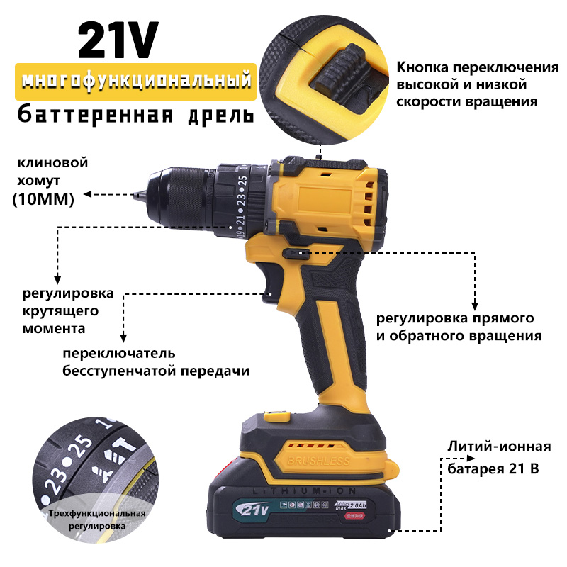 Легкая дрель: комфорт работы, отличный результат