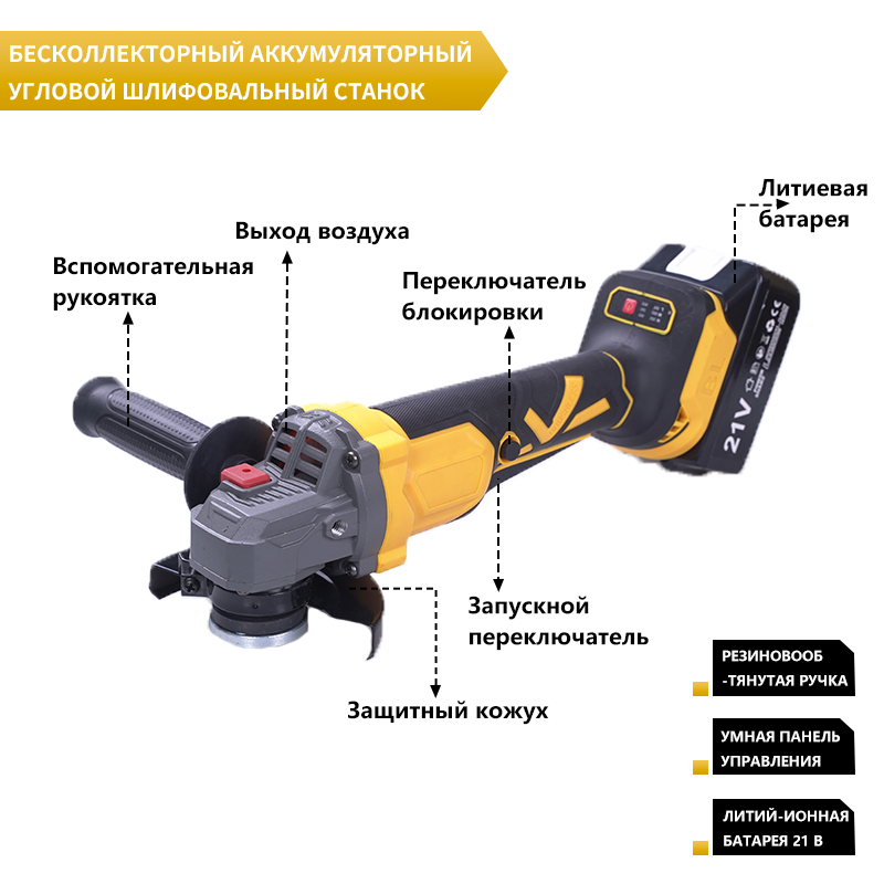 Универсальная угловая шлифмашина: шлифовка, резка и полировка одним инструментом.