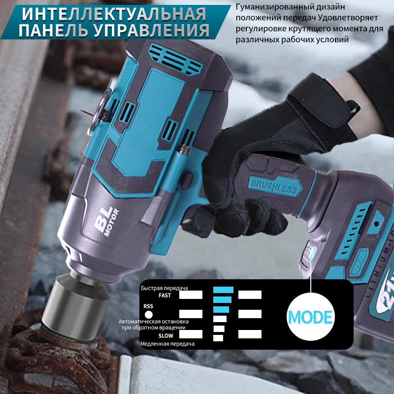 Беспроводной гаечный ключ 2000 Н·м — незаменимый инструмент для быстрого затяжки любых болтов