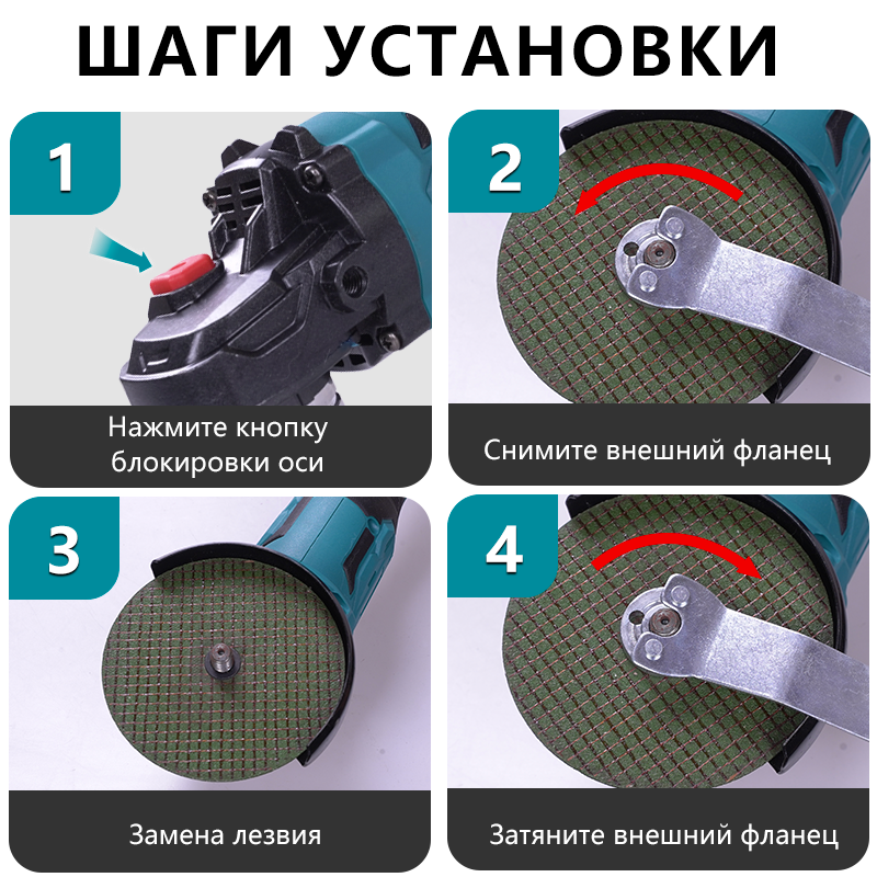 Угловая шлифмашина 5 дюймов на 21 В