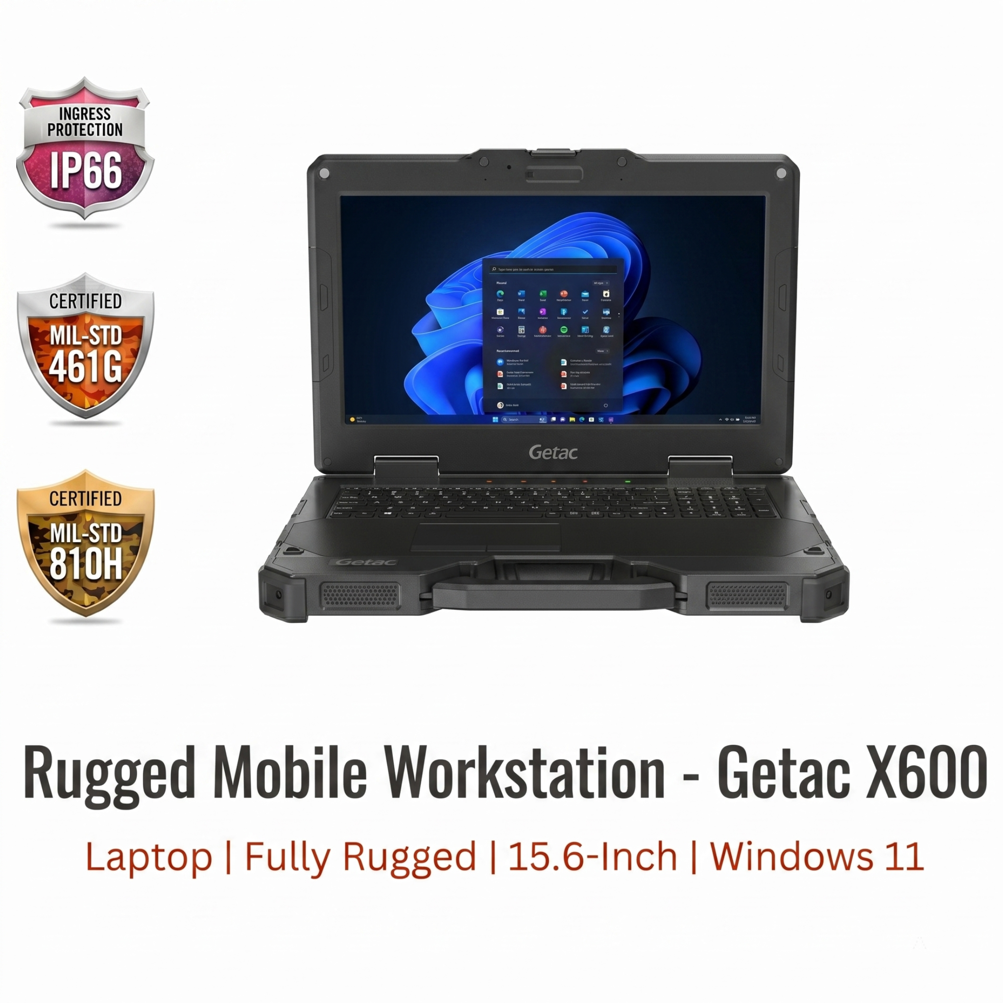 Getac X600 – полностью защищенный ноутбук