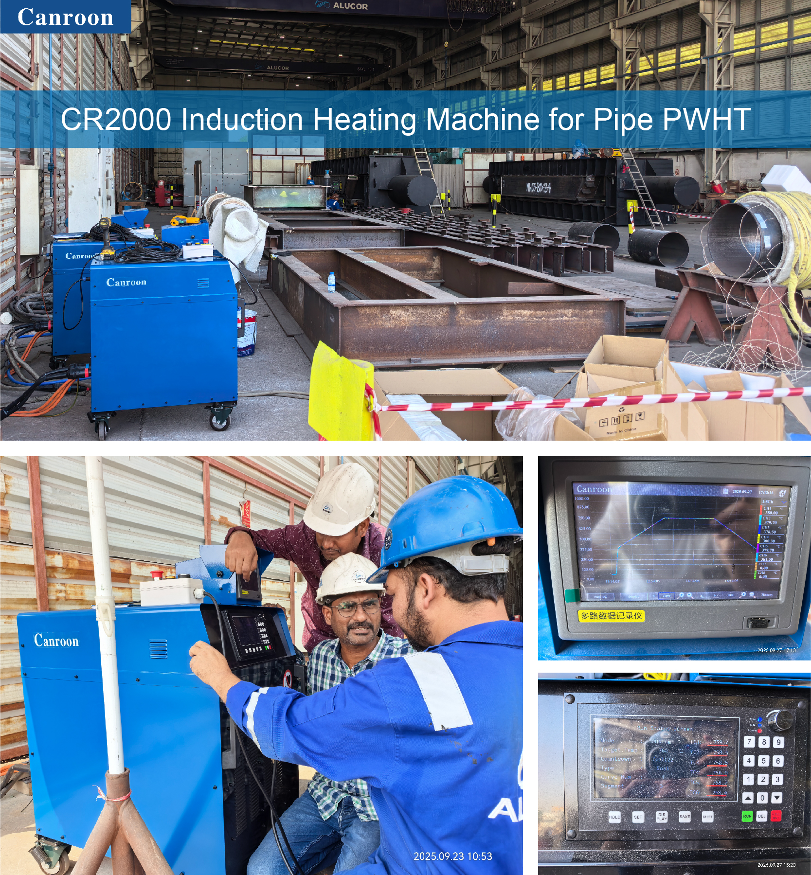 Применение интеллектуальной системы индукционного нагрева Canroon CR2000 для термообработки сварных швов нефтепроводов