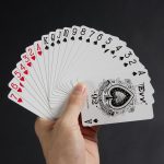 Импортные бумажные игральные карты с черным сердечником EVV Casino особого качества