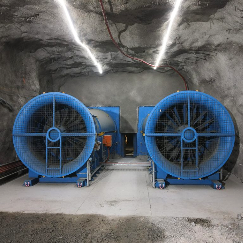 Вентилация на мина: Как аксиалните вентилатори гарантират безопасността и ефективността