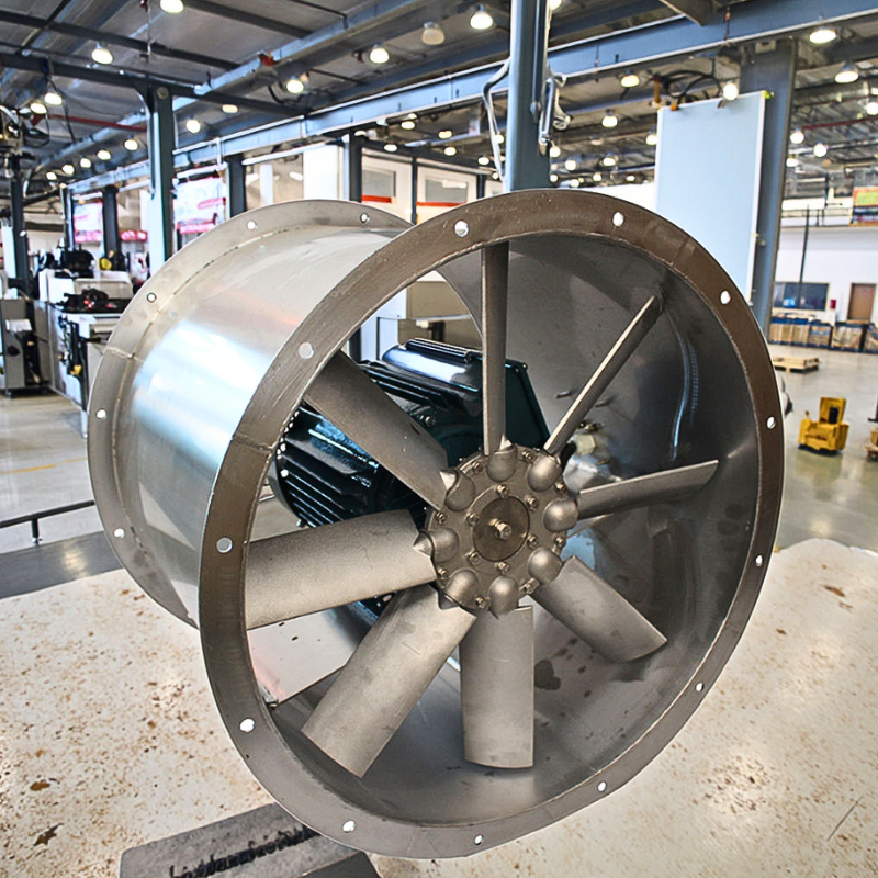 Осевой вентилятор D300 — компактная мощность для стабильной промышленной вентиляции