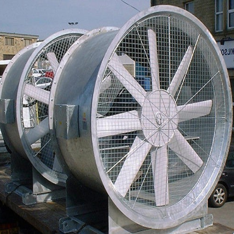 అధిక ఉష్ణోగ్రతల వద్ద పారిశ్రామిక అక్షసంబంధ అభిమానుల ఉపయోగం: కాల్స్ మరియు సొల్యూషన్స్