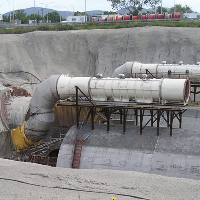 Надеждна вентилация на тунелите: мощен аксиален вентилатор за максимална безопасност и ефективност