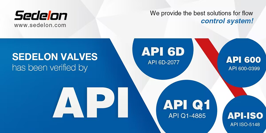 Клапан Sedelon - Сертификаты API