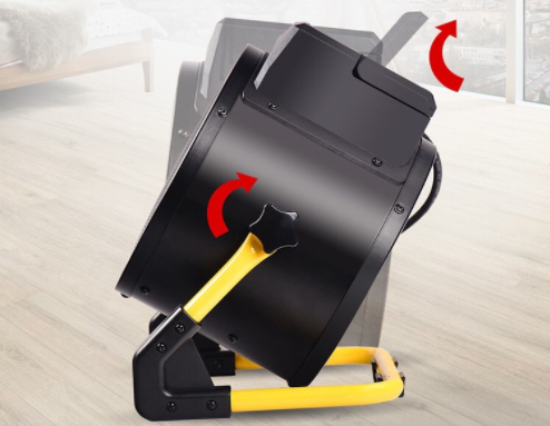 220 В Домашний обогреватель с вентилятором IPX4 Водонепроницаемый Поворотная головка Три скорости Регулировка температуры Двойное назначение Домашний обогреватель для ванной комнаты Основной двигатель