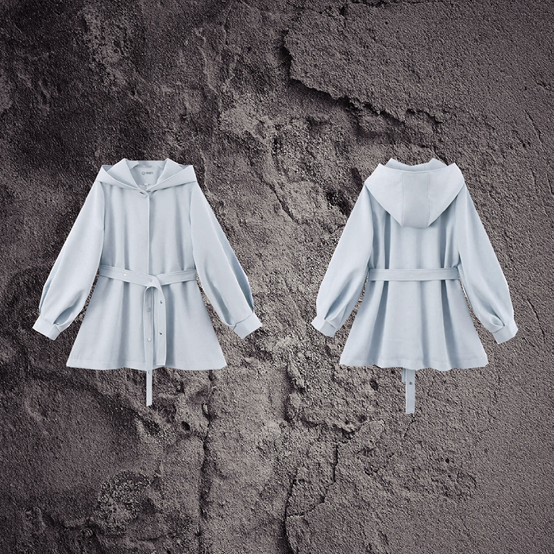 Женская тканевая куртка с капюшоном AW26-27