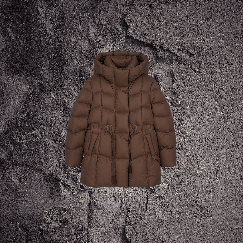 Зимняя женская пуховик AW27-28 из ткацкой ткани