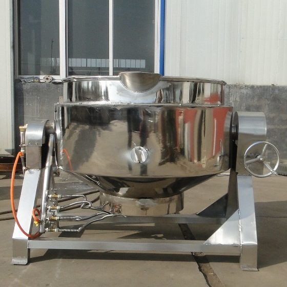 Газовый чайник с рубашкой, опрокидывающийся на заказ, прямые продажи с завода, различные размеры и формы на выбор!