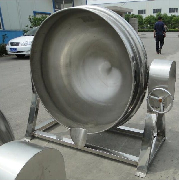 Наклонный чайник с паровой рубашкой, разработанный на заказ, прямые продажи с завода, выбор формы и характеристик!