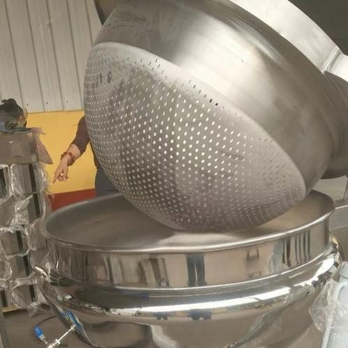 Кастрюля с рубашкой и внутренней корзиной, изготовленная на заказ напрямую с проверенного завода. Форма и характеристики могут быть изменены!