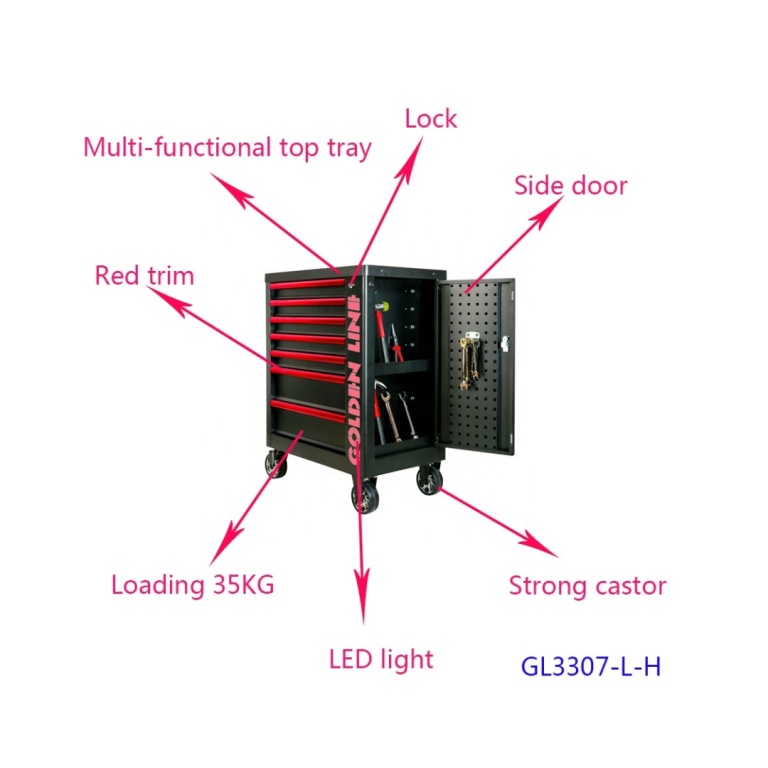 GL3307-L-H Мастерская с семью ящиками оборудована роллер - Jiangsu Goldenline Intelligent Equipment Co., Ltd.