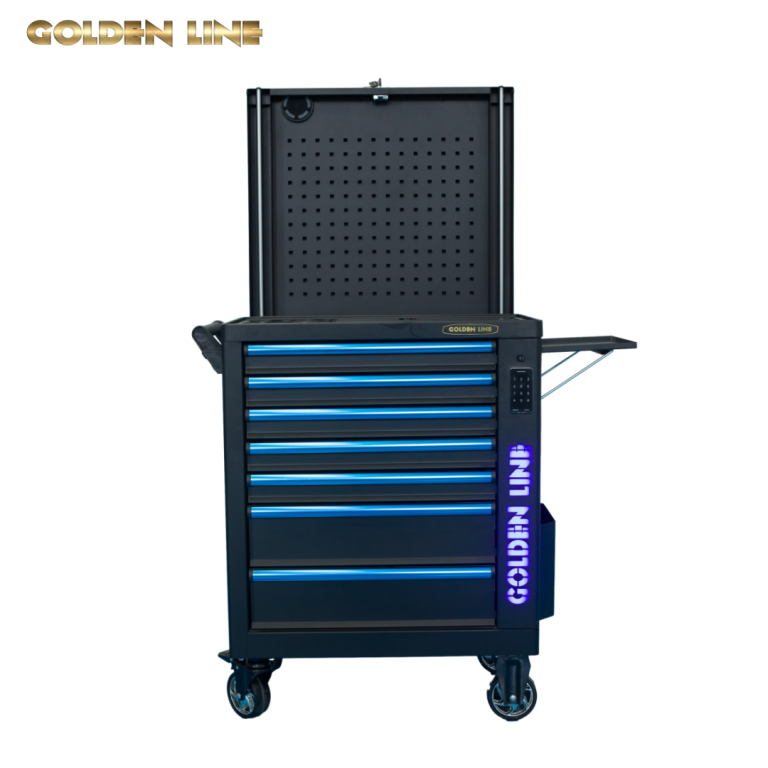 GL3307 - SS- да цифров замк инструмент GongJuChe, с боков поднос и bluetooth колонк - Jiangsu Goldenline Intelligent Equipment Co., Ltd.