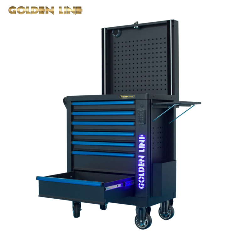 GL3307 - SS- да цифров замк инструмент GongJuChe, с боков поднос и bluetooth колонк - Jiangsu Goldenline Intelligent Equipment Co., Ltd.