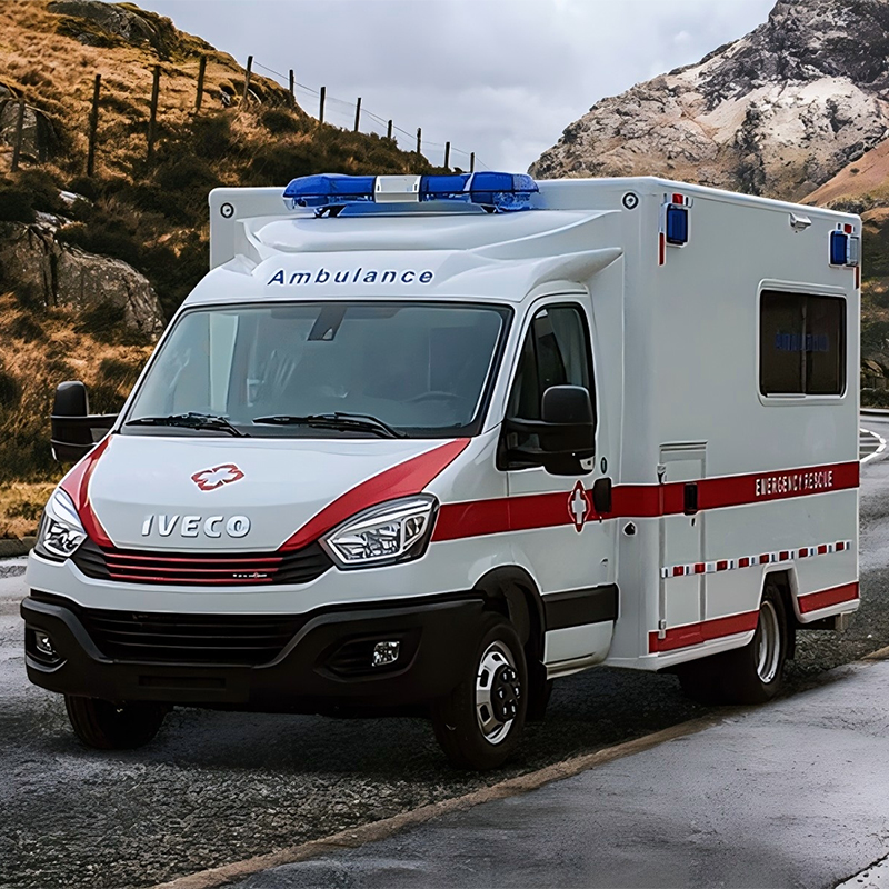 APK Автомобиль скорой помощи Nanjing Iveco с кузовом фургонного типа и дизельным двигателем с АКПП