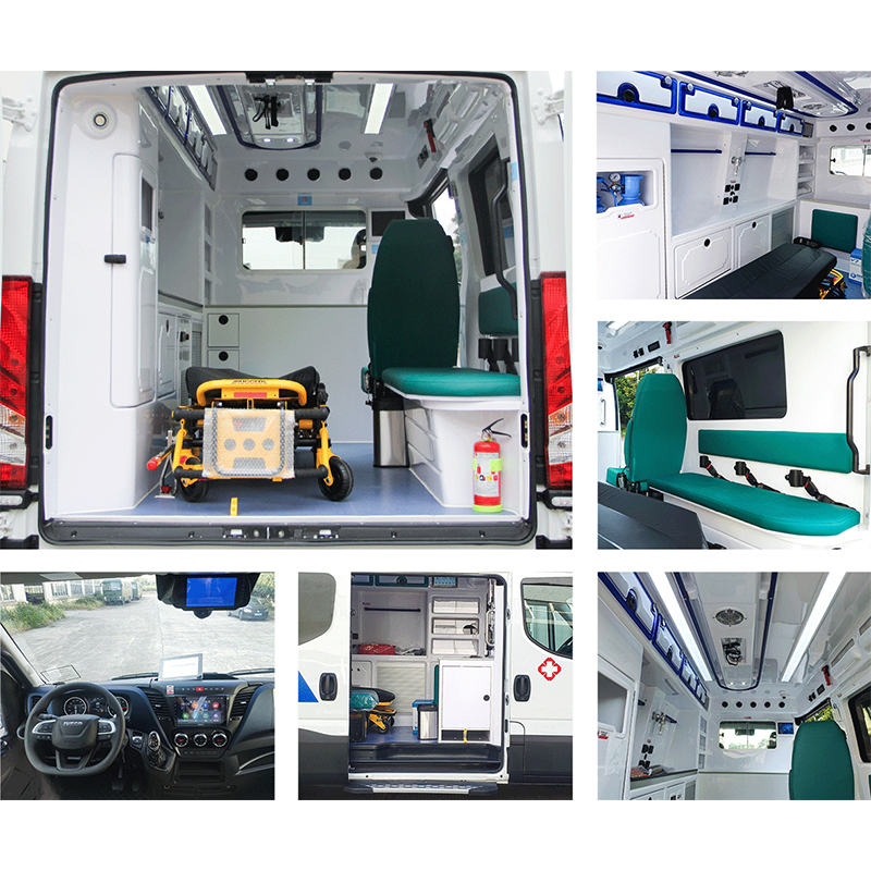 APK Дизельный автомобиль скорой помощи Iveco с высокой крышей и автоматической коробкой передач