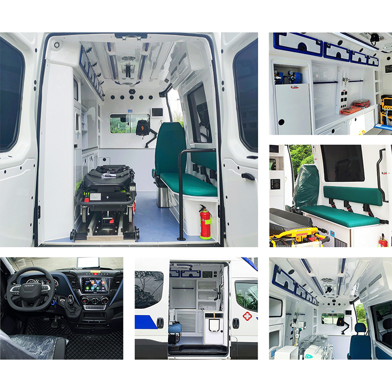 APK Дизельный автомобиль скорой помощи Iveco с высокой крышей и автоматической коробкой передач