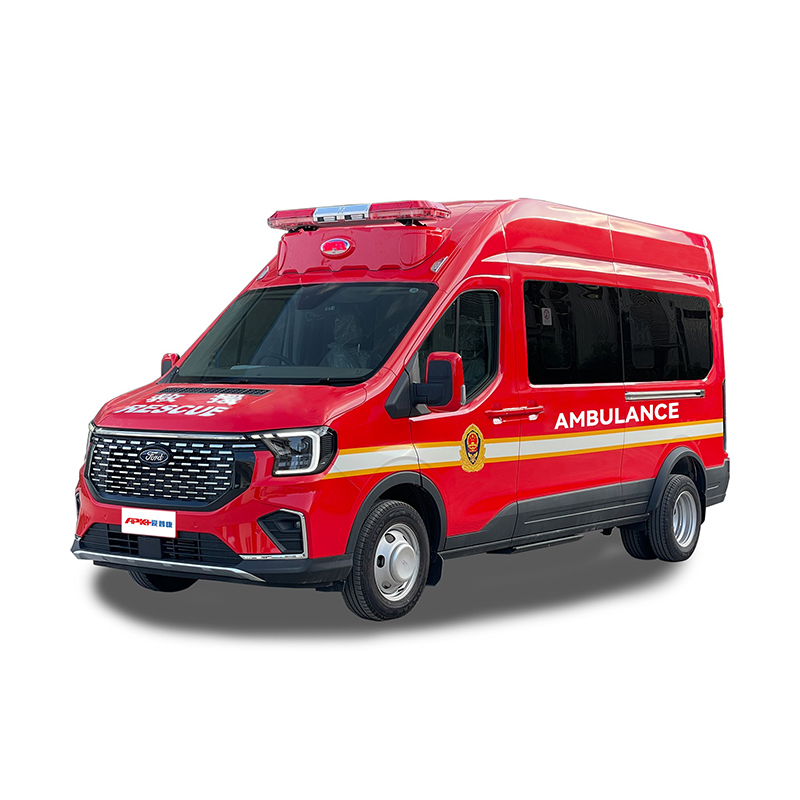 APK  Красный автомобиль скорой помощи Ford Transit V363 (дизель, автоматическая коробка передач)