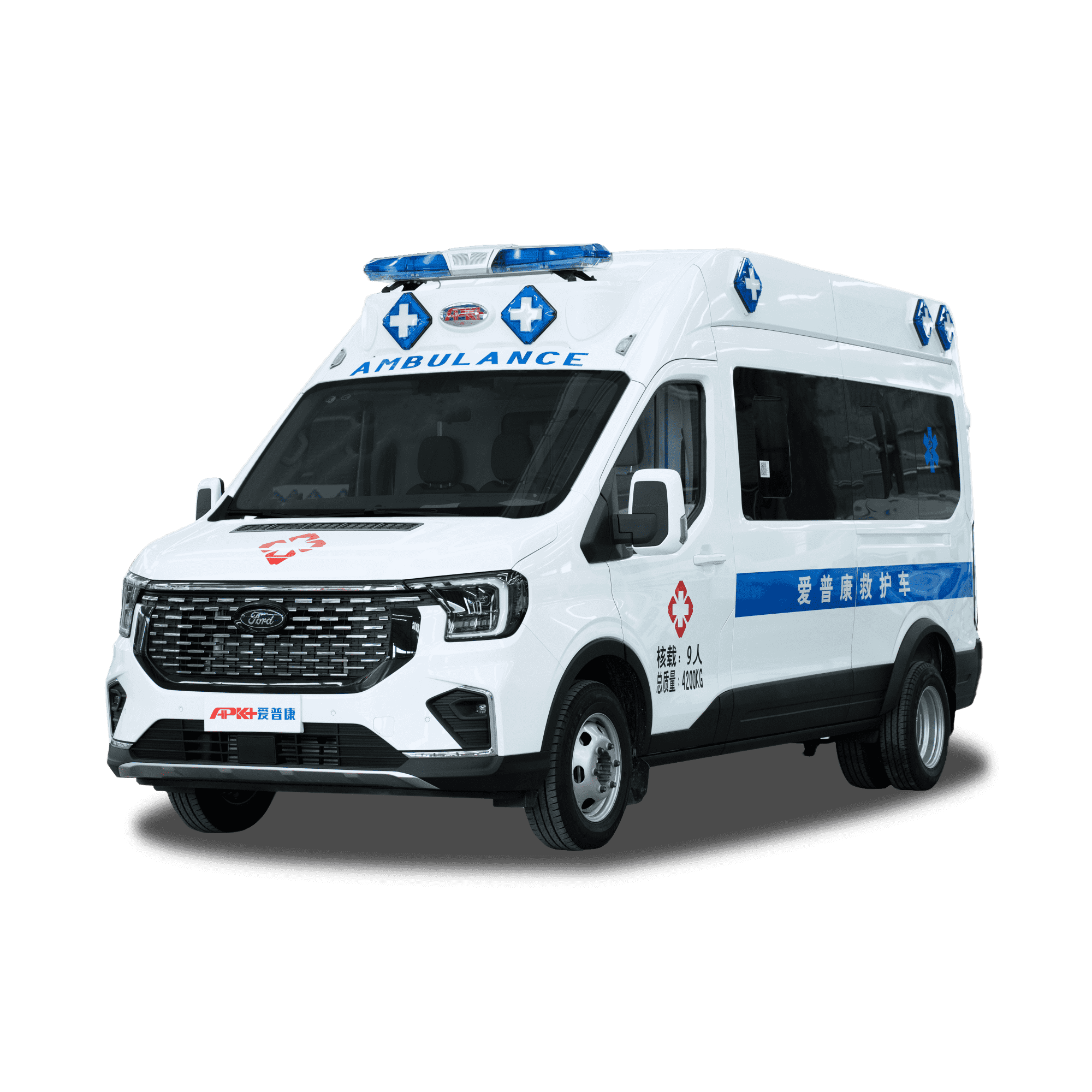 APK5040XJH2319GL (Скорая помощь APK для Ford Transit V363 длинной оси)