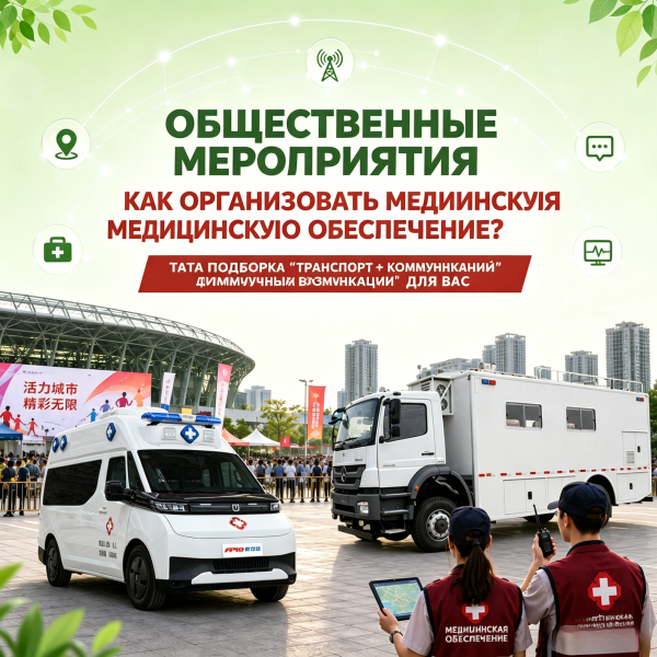 Как обеспечить медицинское сопровождение масштабных мероприятий? Руководство по организации транспорта и связи