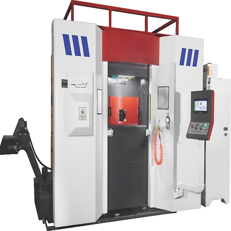 Высокопрецизионный полноприводный серво-многоосевой горизонтальный роторный передающий механизм для изготовления латунных клапанов