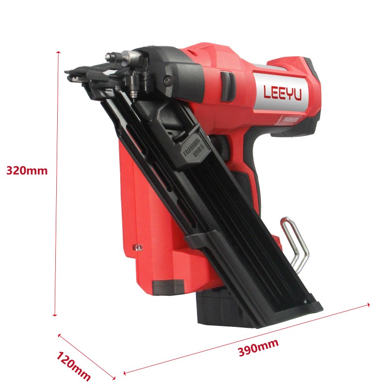 Опишите характеристики самого устройства для Литий-ионный гвоздезабивной пистолет и способ его настройки