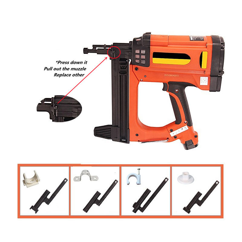 Арматурные втулки и проволочные ролики для уязвимых частей Газовый монтажный пистолет