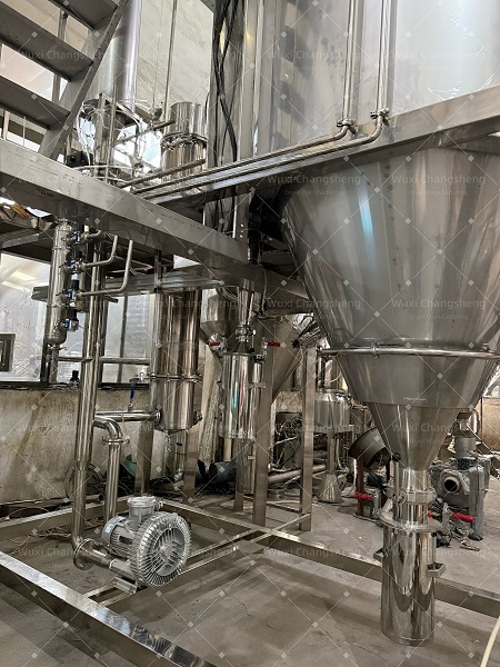 Запуск распылительной сушилки с рекуперацией растворителя