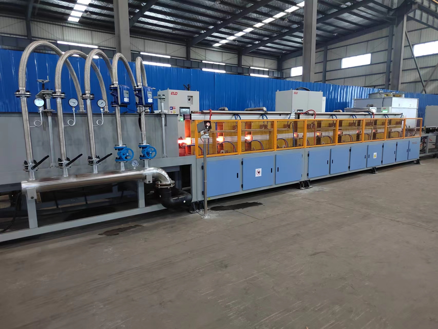 Решение для печи с индукционной закалкой стальных стержней