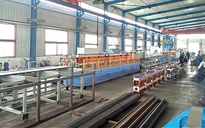 Индукционная линия закалки и отпуска стальных прутков диаметром 25–300 мм