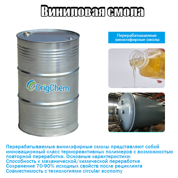 Перерабатываемые винилэфирные смолы