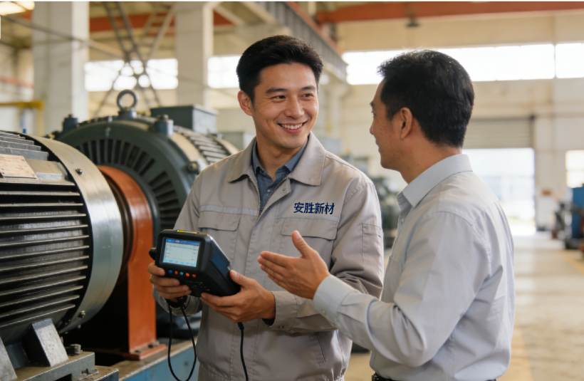 Забота о клиентах, решение проблем, профессиональная обратная связь согревает сердца — ООО Аншэн Новые Материалы и Электрооборудование эффективно решила проблему с угольными щетками клиента и получила высокую оценку