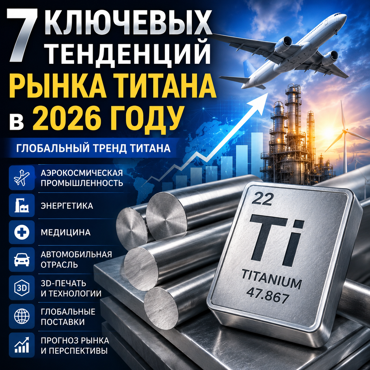 7 ключевых тенденций рынка Тренд титана в 2026 году: как развивается тренд титана