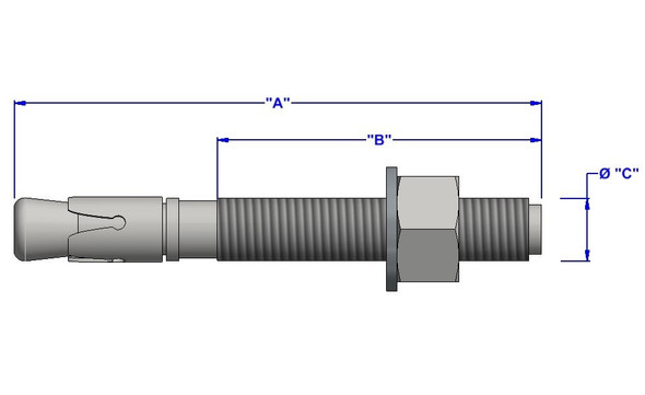 клиновой анкерный болт-8