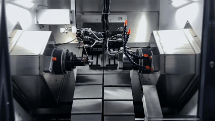 Двухшпиндельный-ЧПУ-токарный-станок