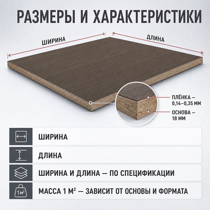 Декоративная панель под дерево толщиной 18 мм для мебели и интерьера