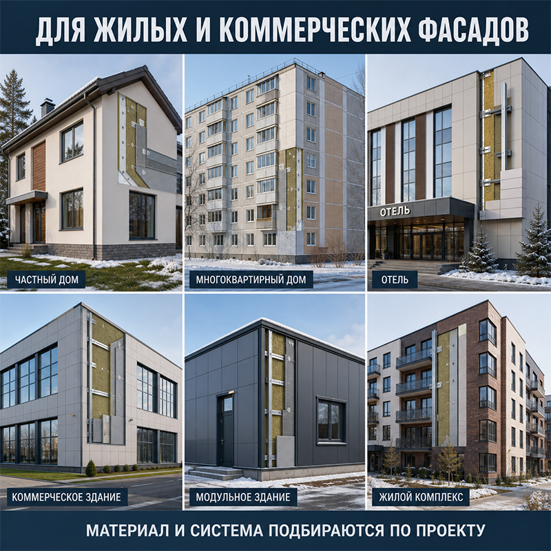 Теплоизоляционные плиты для наружных стен — каменная вата, EPS, XPS, модифицированный и силикатный EPS