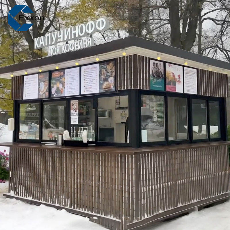 Предфабричный кастомизированный кофейный контейнерный дом